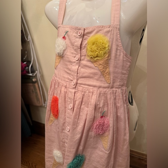Mini Boden Light Pink Dress with Fun Appliqués - Picture 6 of 9